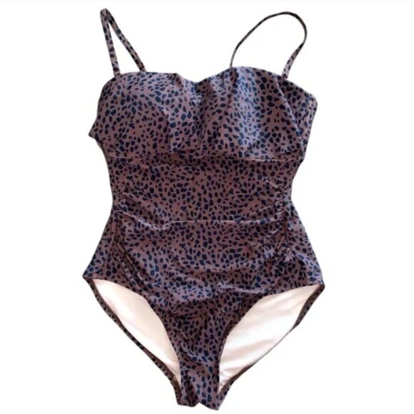 Kona Sol Animal Print One Piece Swimsuit NWT - Picture 1 of 6